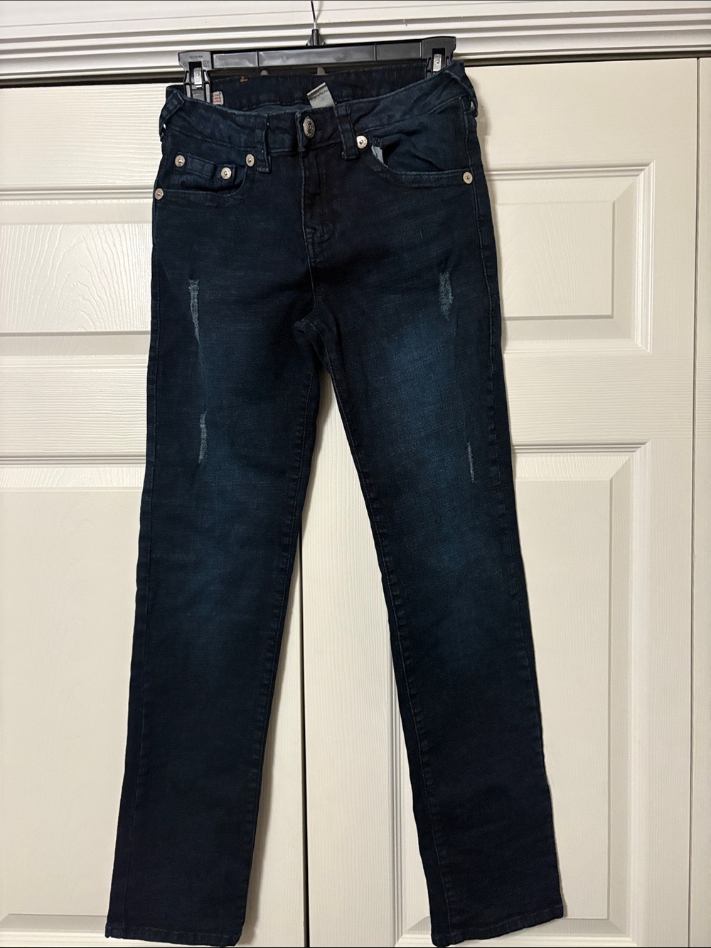True Religion Slim Straight Dark Indigo Jeans